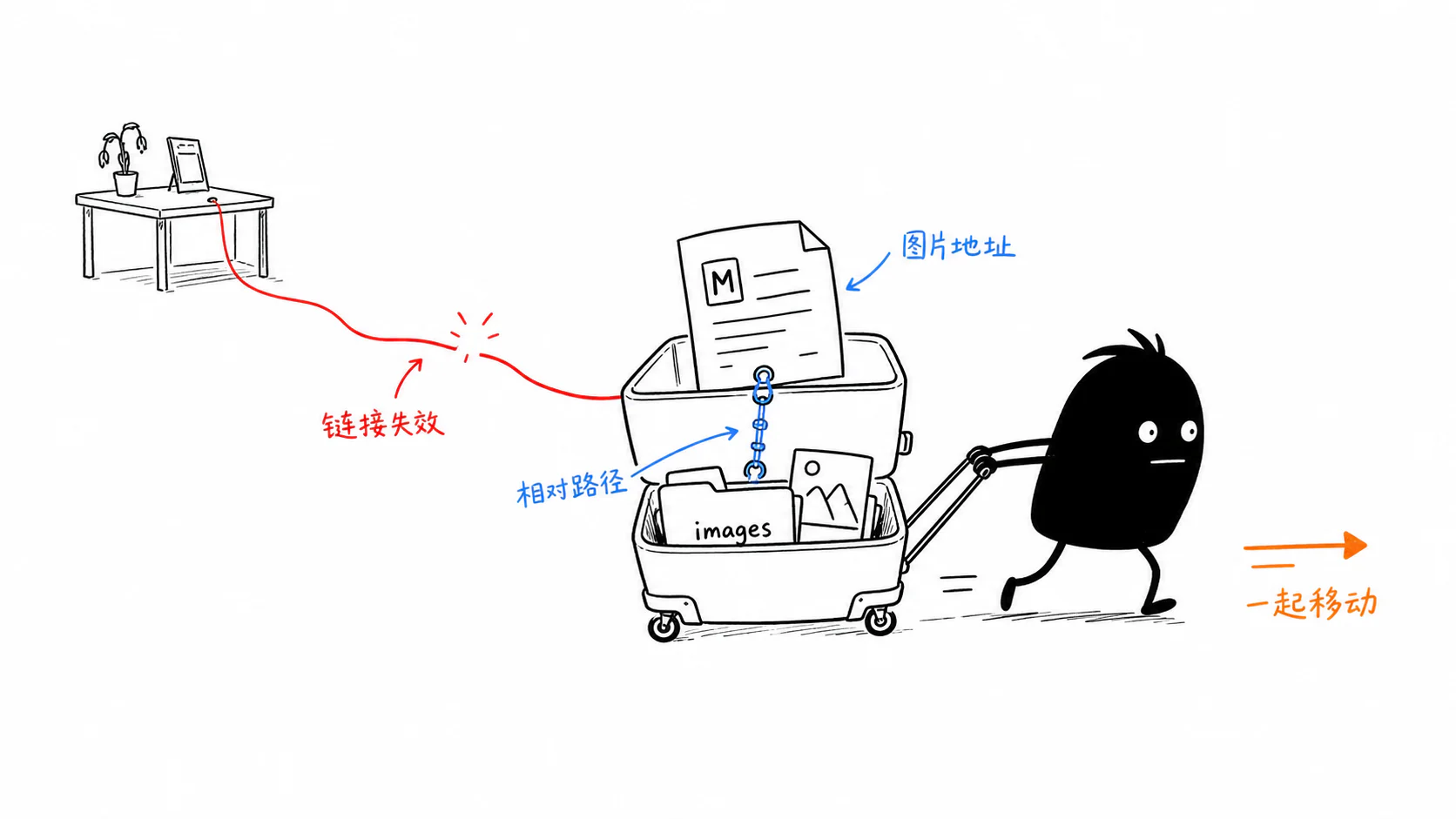 Markdown 相对路径示意图