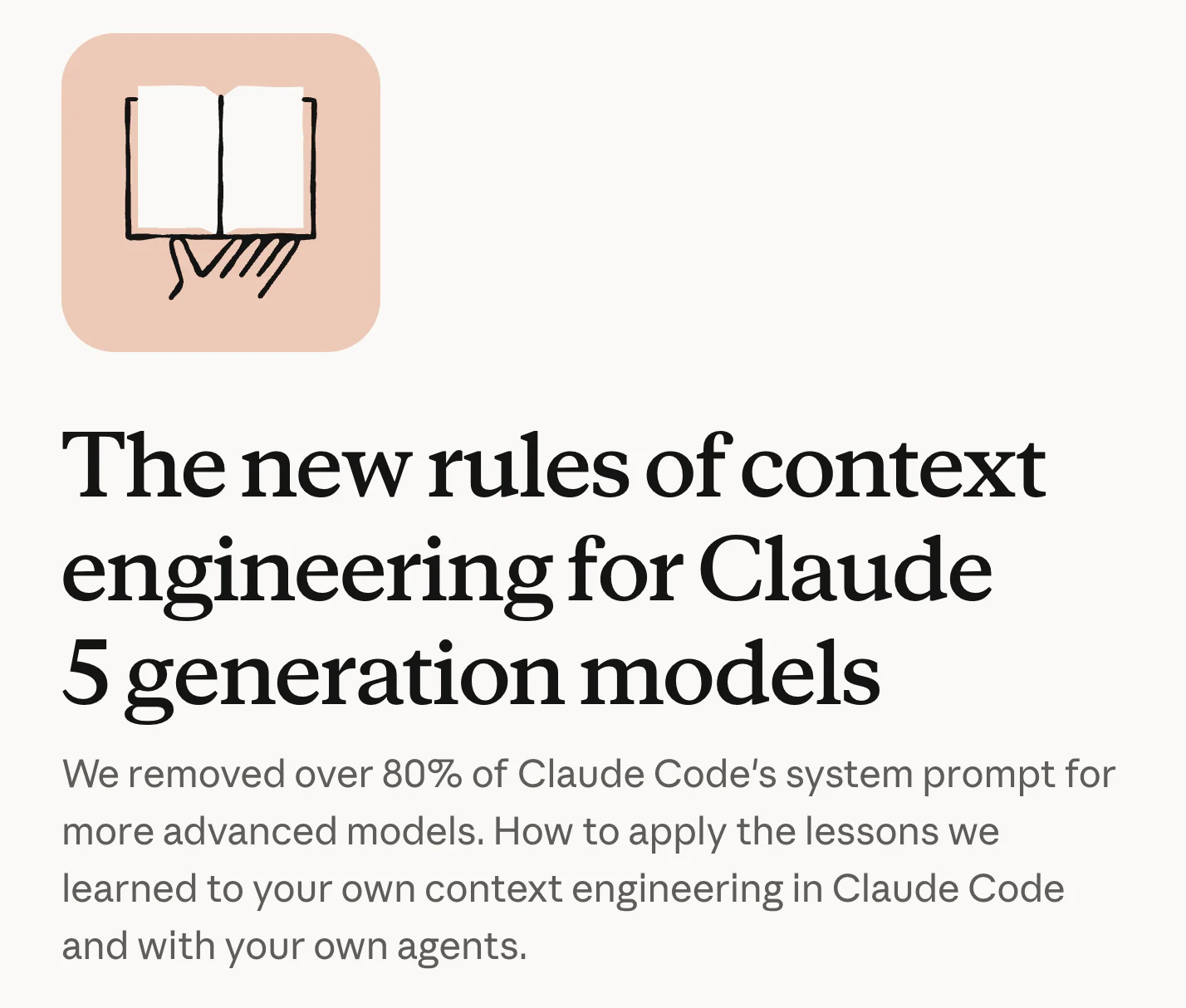 Claude Context Engineering 文章